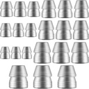 21 Pcs Safety Round Axe Handle Wedges Hammer Splitting Axe Wedge Hand Metal Round Steel for Claw Hammer Sledge, Mauls Handle Kit (0.31/ 0.39/ 0.43/ 0.51/0.63/0.71/ 0.75 Inch)