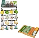 EsLuker.ly Bamboo Coffee Pod K Cup Holder Organizer for Drawer and Mug Hanger Rack with Hooks