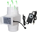 3 Inch Inline Duct Fan 14W 57CFM 12V 75mm Plastic Duct Ventilation Fan Bathroom Ventilation Exhaust Extractor Fan for Cooling Exhaust and Grow Tent (Color : Adjustable Speed)