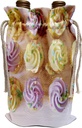 3dRose Florene Food n Beverage - Cupcakes On White - Wine Bag (wbg_17221_1)