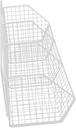 Wall Mounted Wire Basket for Kitchen Storage Multi-purpose Vegetable and Fruit Organizer Compartments for Onions Garlic and More Space Saving Design for Pantry and Countertop