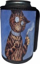 Can Cooler Bottle Wrap - Vintage Cat Louis Wain animal art PS Vintage