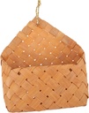 Sosoport Hanging Organizer Basket Woven Basket Rattan Decor Kitchen Storage Fruit Holder