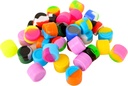 2ML 100pcs Silicone Containers Non-Stick Containers Multi Use Storage Jars Assorted Colors