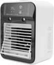 Desktop Air Cooler, Portable Air Conditioner with Mist Humidification Low Noise Digital Display Cooling Fan for Office Home Camping, 16.5x11.8x21.7cm